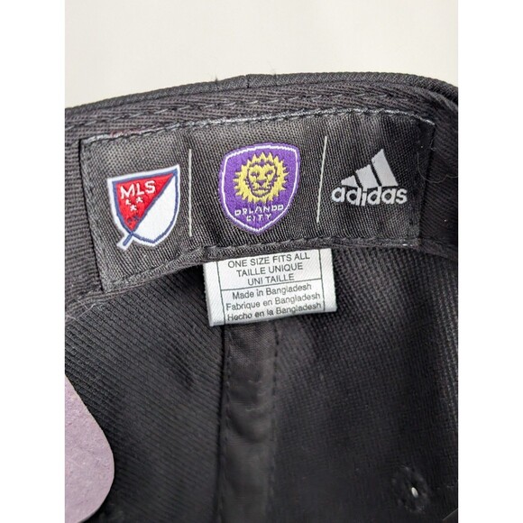 Orlando City SC Adidas MLS Soccer Snapback OSFM Hat Cap Purple Gold Flat Bill - Picture 6 of 6